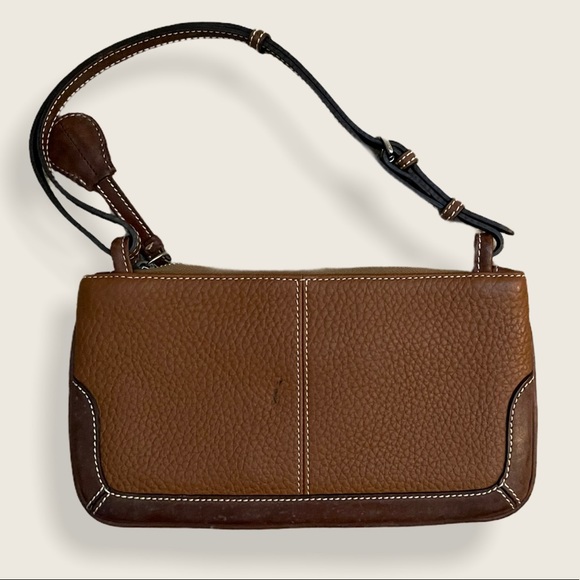 Dooney & Bourke 90s Style Leather Shoulder Bag - Picture 2 of 6